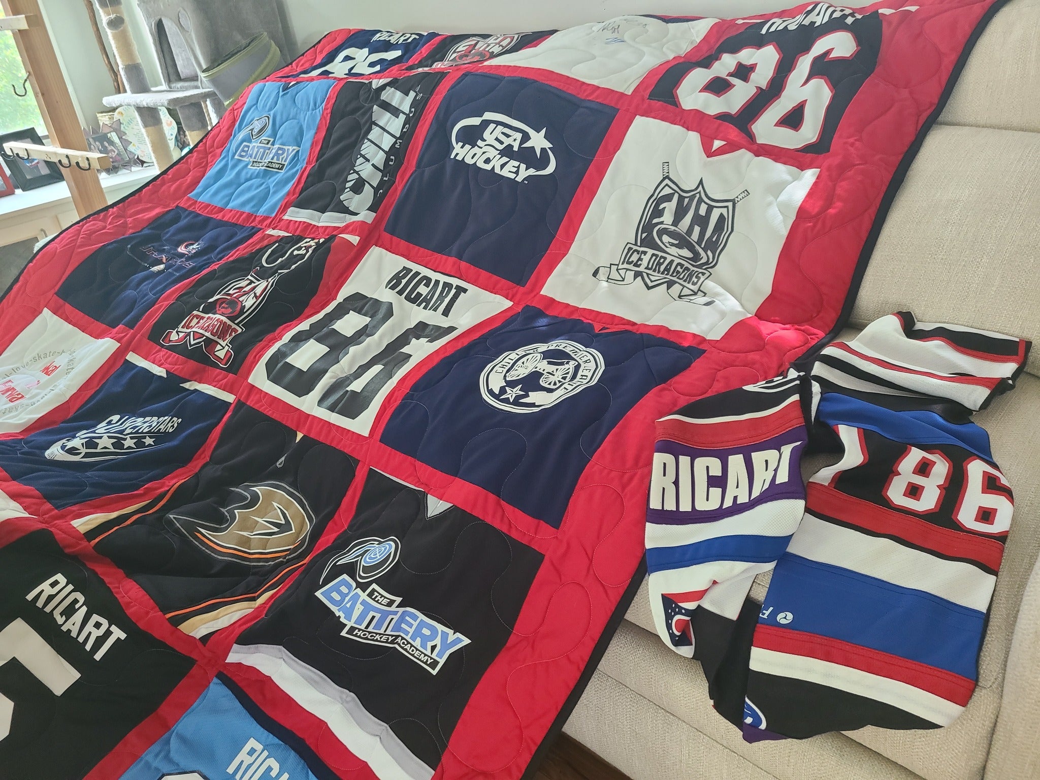 Jersey blanket best sale