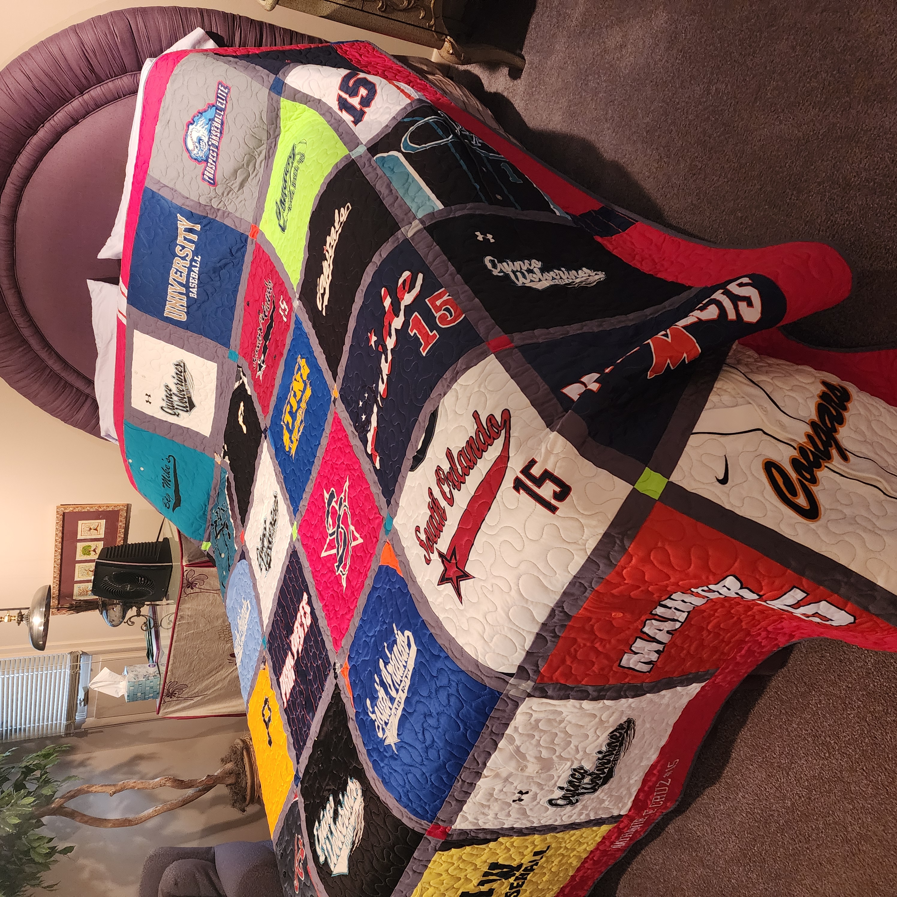 Large Jersey Blanket home build